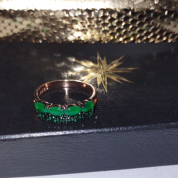 Green Opals Fashion Ring - Picture 8 of 14